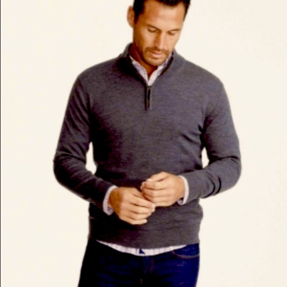 UNTUCKit Other - UNTUCKit Men’s Merino Quarter Zip Sweater